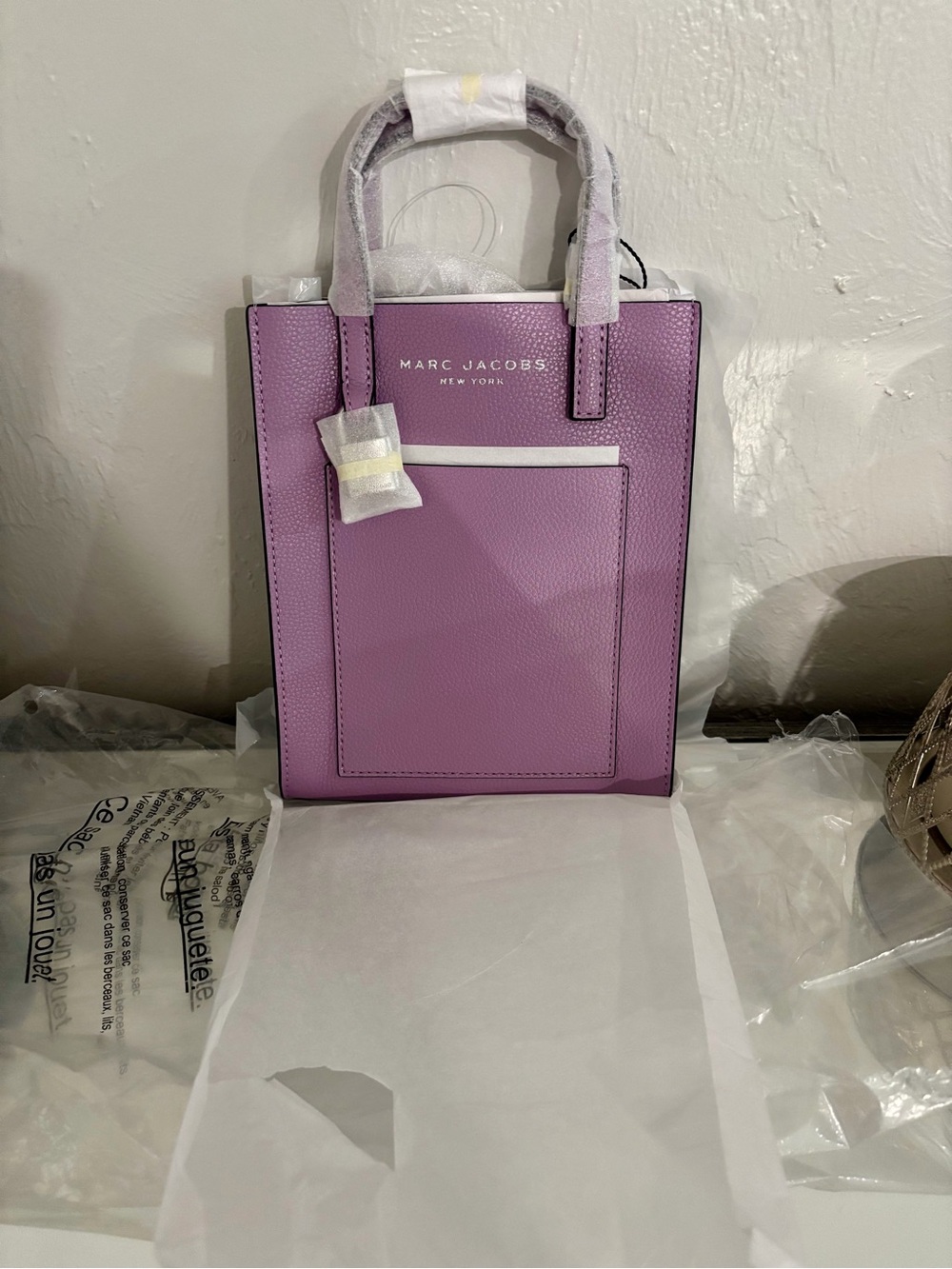 Marc Jacobs Lavender Mini Tote Bag